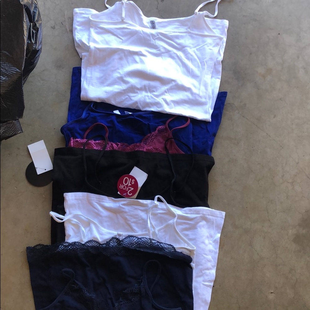 6 camisoles from h/m 3 are with tags